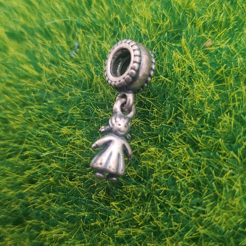 Authentic Pandora My Little Girl Solid Silver 925 Ale Charm P333